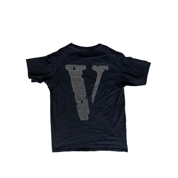 VLONE “FRIENDS-” Rhinestone Tee Black (Small, Made in USA) - Picture 1 of 4